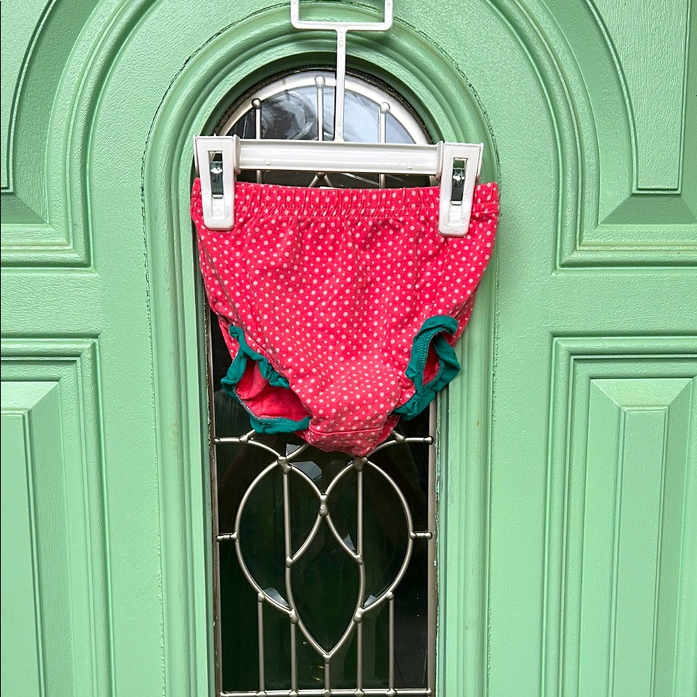 Matilda Jane Size 18-24 Months Red and Green Diaper Cover